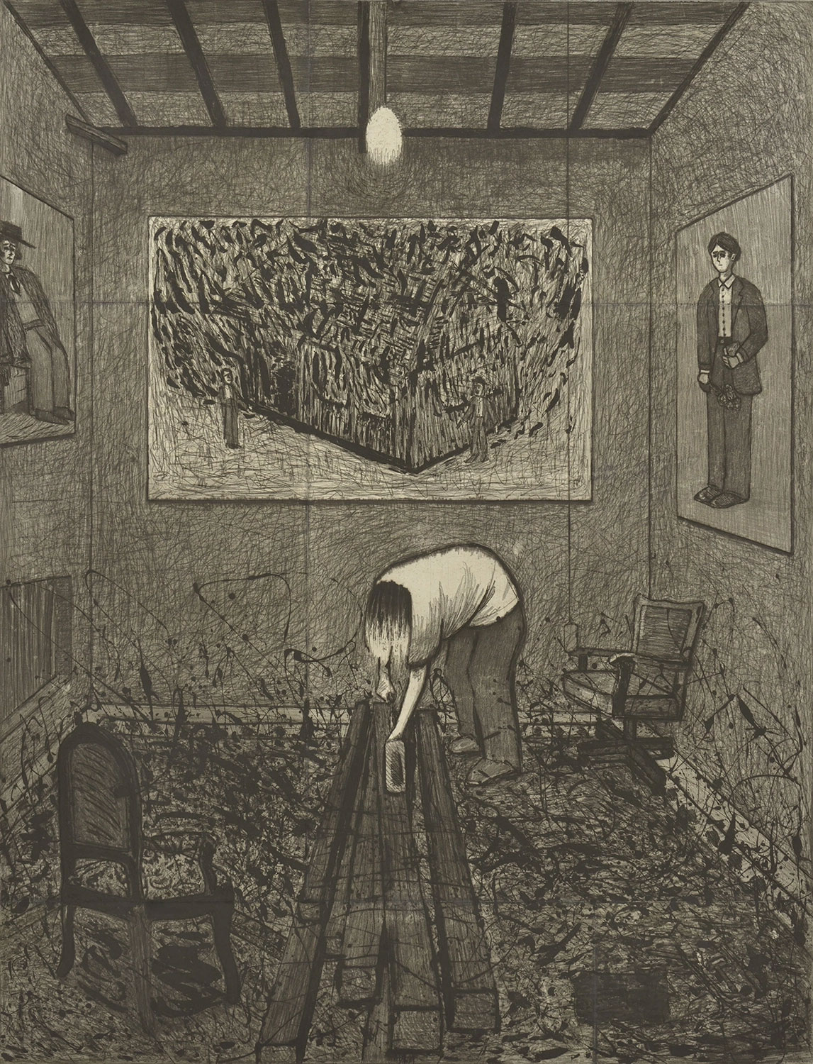 the burning house