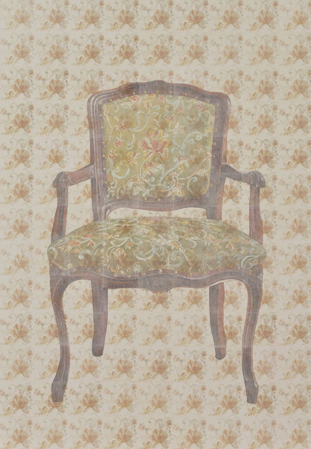 chair・floral pattern